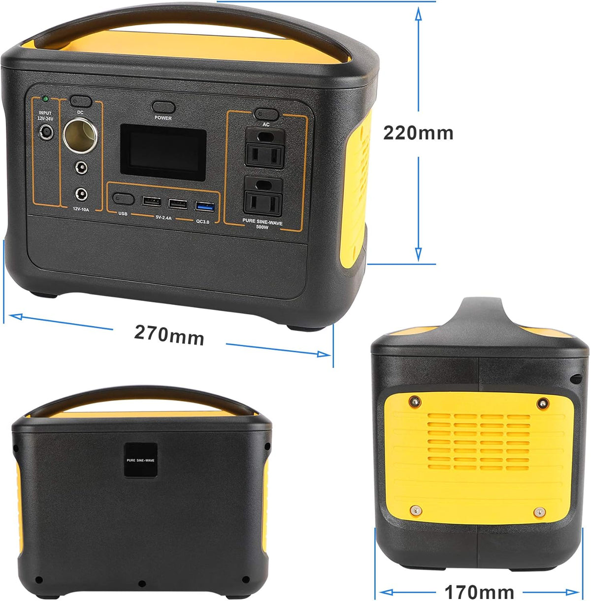 500W 568Wh Lithium Portable Power Station B140465