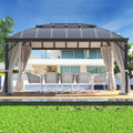 12'x16' Hardtop Aluminum Patio Gazebo with Aluminum Composite Double Roof G521