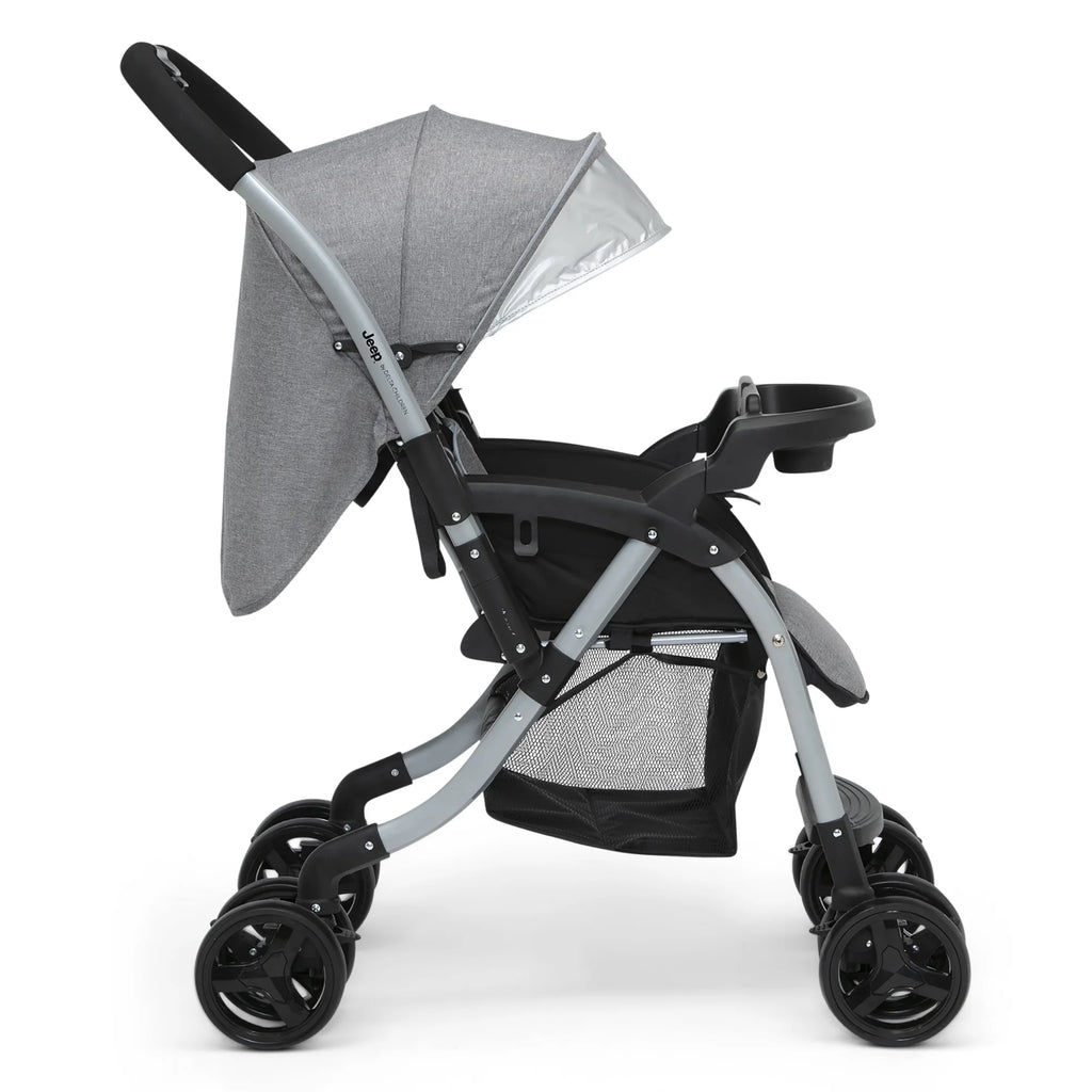 Grey Tweed Reversible Handle Stroller X138