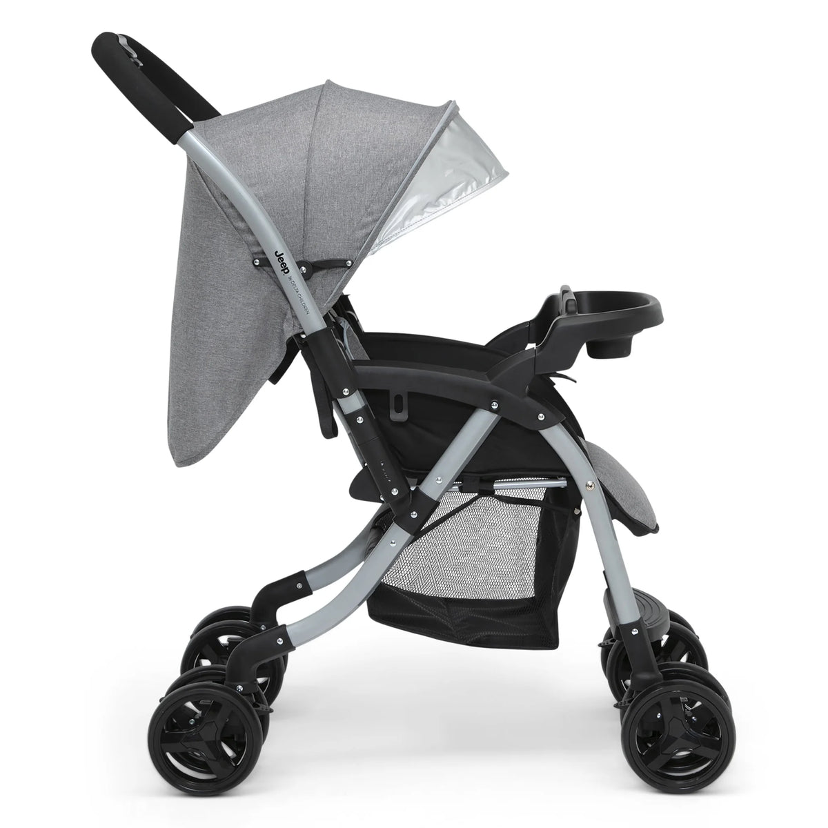 Grey Tweed Reversible Handle Stroller X138