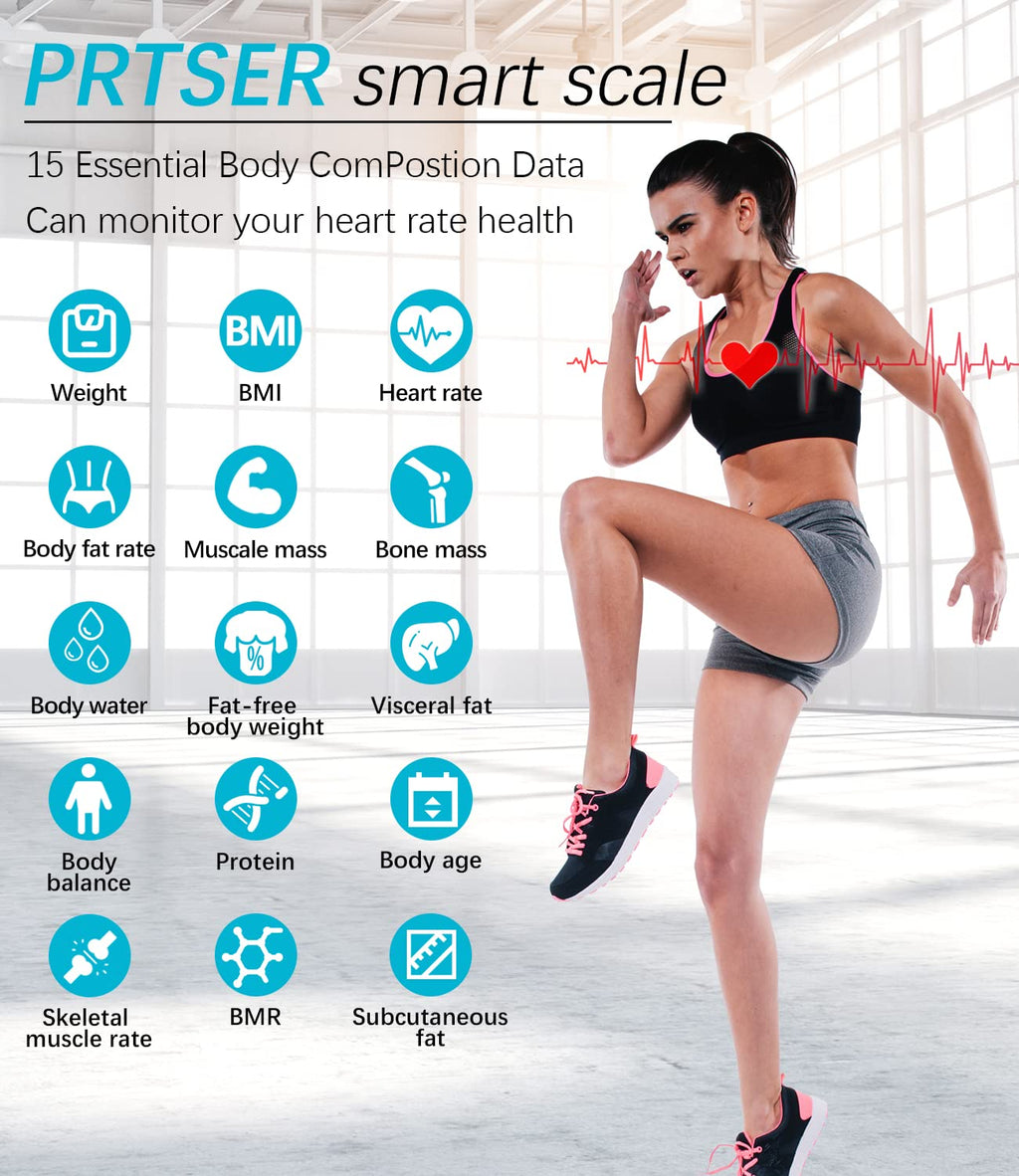 15 Data Bluetooth Body Fat Scale with Large Display C3026