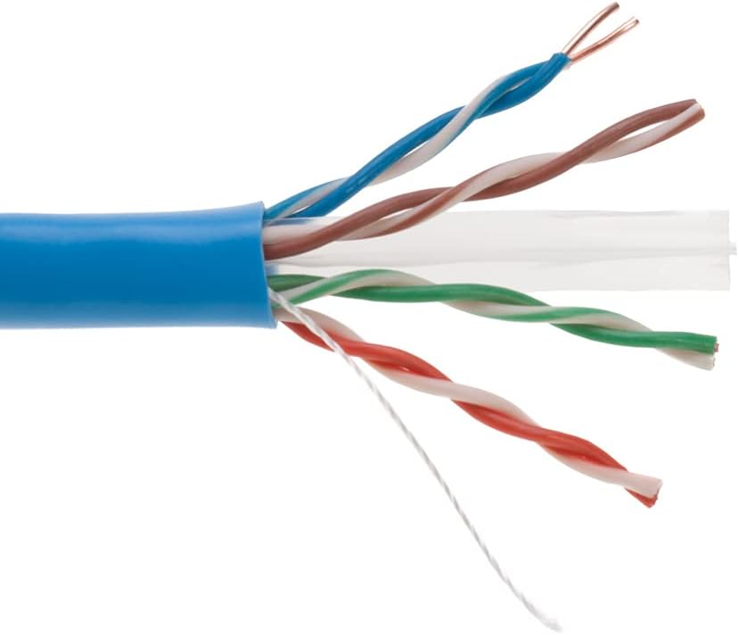 1000ft CAT6 Solid Ethernet LAN UTP 23AWG Network Cable (Blue) L522