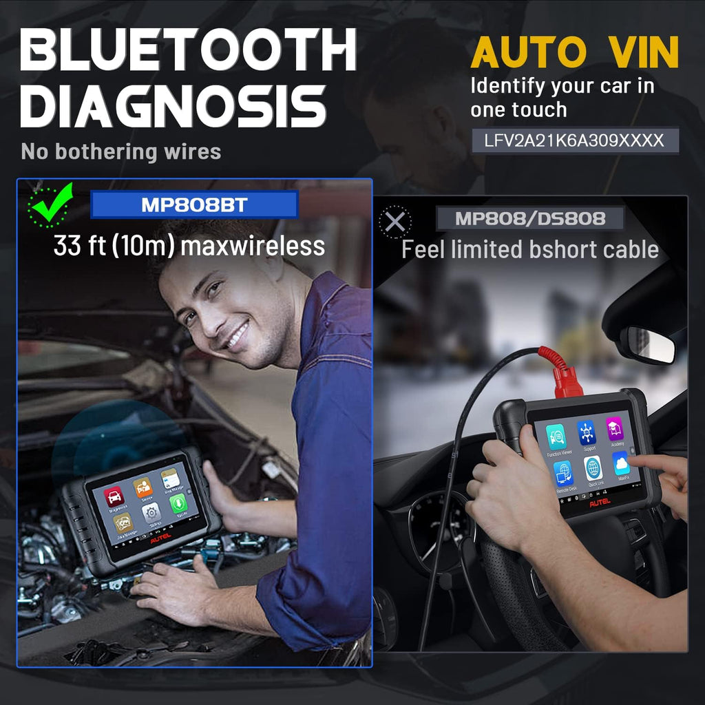 2022 Newest Car Diagnostic Scan Tool with Advanced Bi-Directional Control, All Systems Diagnosis, 30+ Service S196