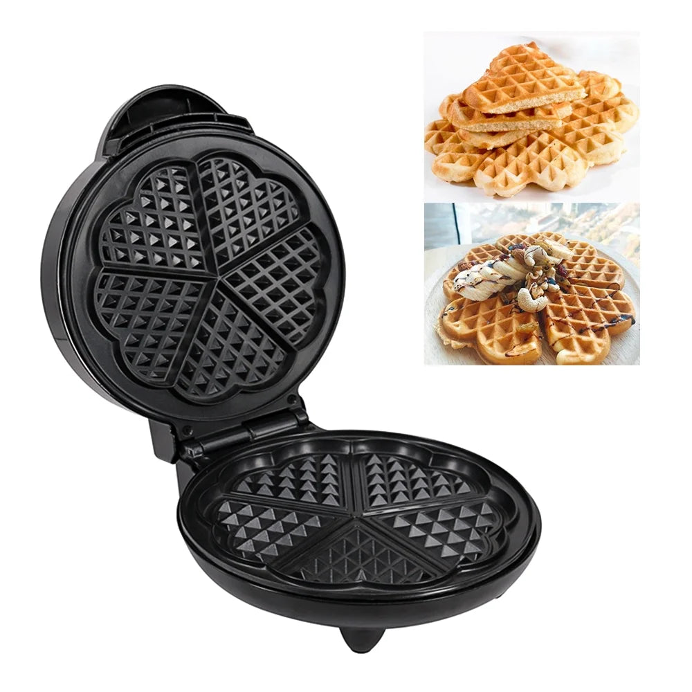 Heart-shaped Waffle Maker 1000w A82220