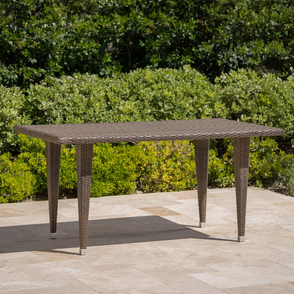 Outdoor Rectangular Wicker Dining Table M3166