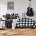 Grey Linen Style Euro Shams Set of 2 N258170