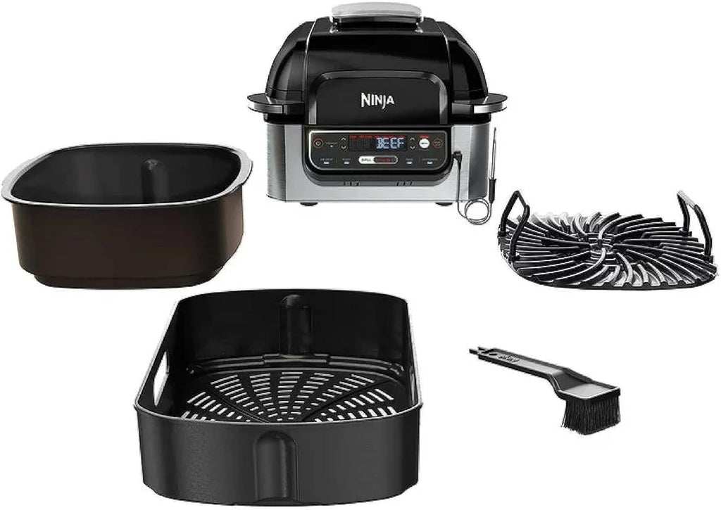 5-in-1 Indoor Grill with 4-Quart Air Fryer D7221