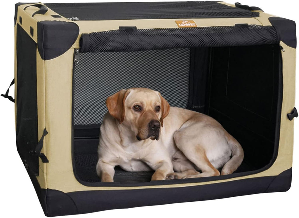 Portable Folding 4 Door Dog Crate Carrier N735
