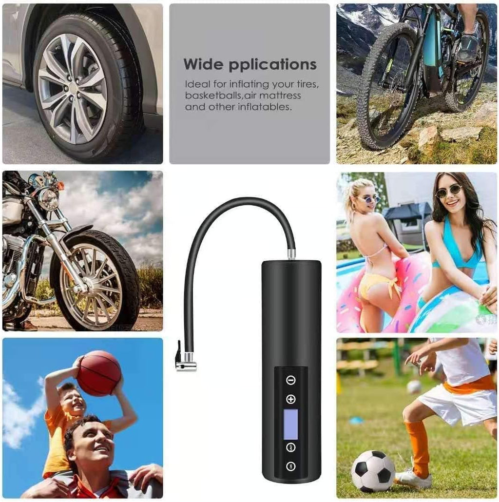 150 PSI Cordless Tire Inflator Air Compressor with LCD Display LED Light W797