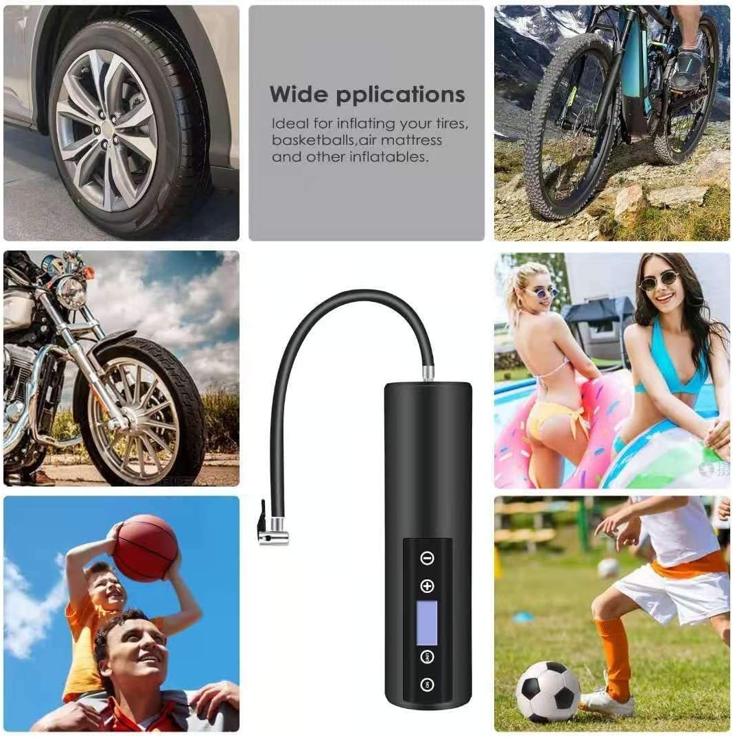 150 PSI Cordless Tire Inflator Air Compressor with LCD Display LED Light W797
