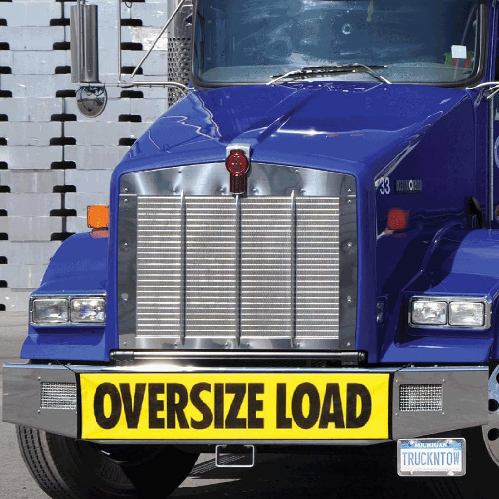Oversize Load Banner with Metal Hooks 2 Pack 18 x 84 Inch G400
