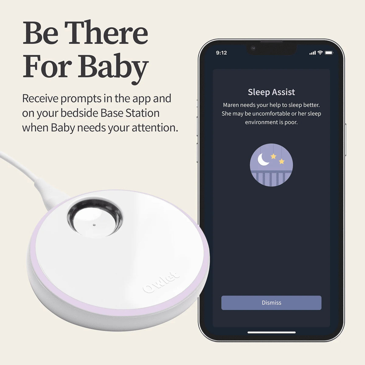 Smart Baby Monitor with Live Health Readings & Notifications P572684