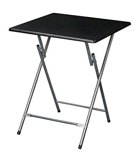 Extra Large Metal Folding TV Tray Table Black H93415