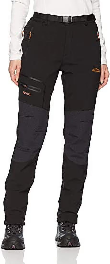 Waterproof Windproof Fleece Cargo Ski Hiking Pants X7412
