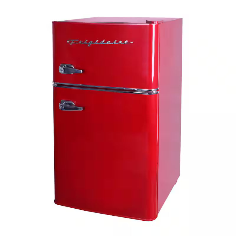 3.2 cu. ft. 2 Door Retro Mini Fridge in Red X312445
