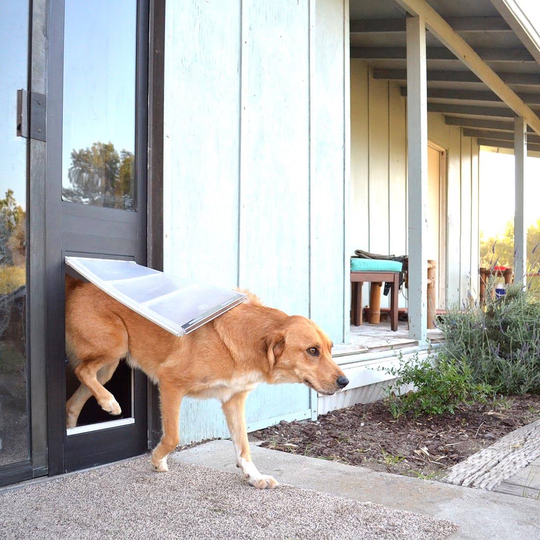 Bronze Frame Medium Flap Pet Door Thermo Panel H57306