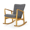 Grey Fabric Rocking Chair W141
