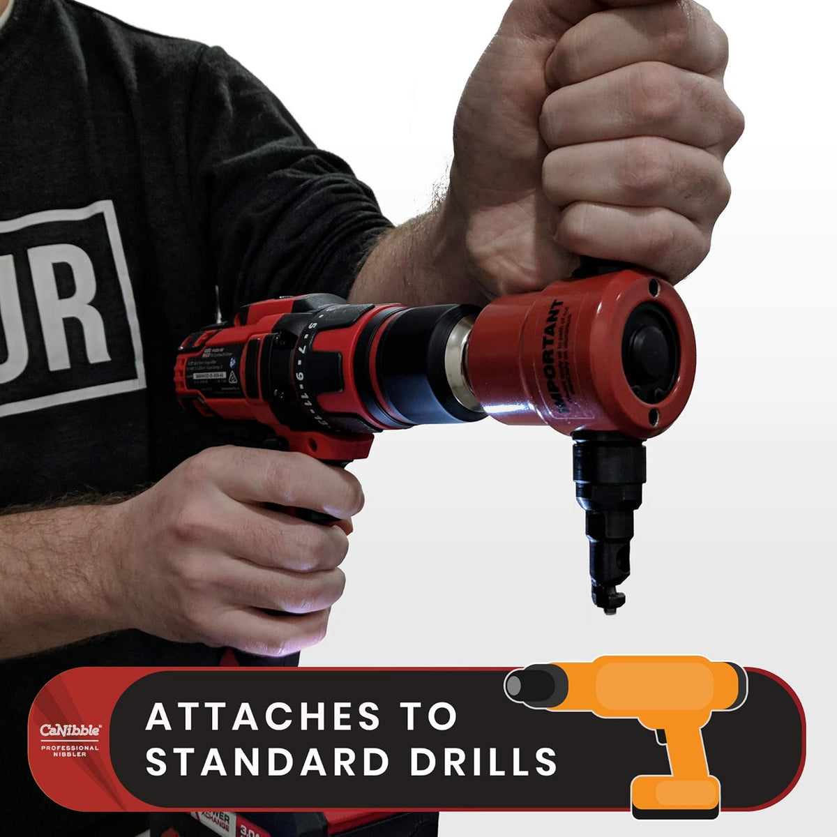 Professional Nibbler with Straight & Circle Cutting Attachment for Drills X16581