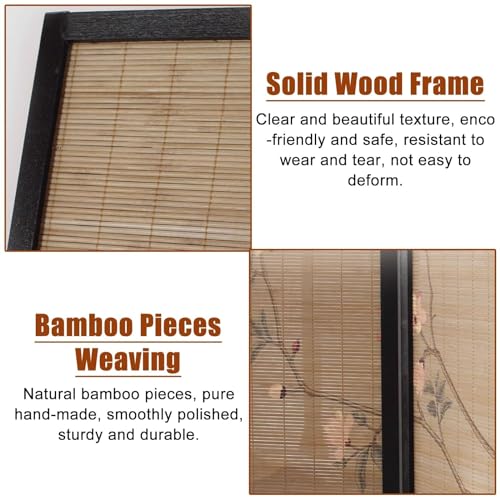 6 Panel Folding Privacy Screen Room Divider, 175cm Tall F178