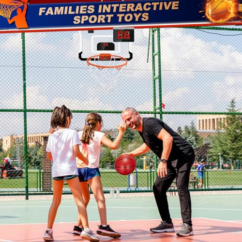 Over Door Basketball Hoop with 9 Inch Rim 4 Mini Basketballs C440596