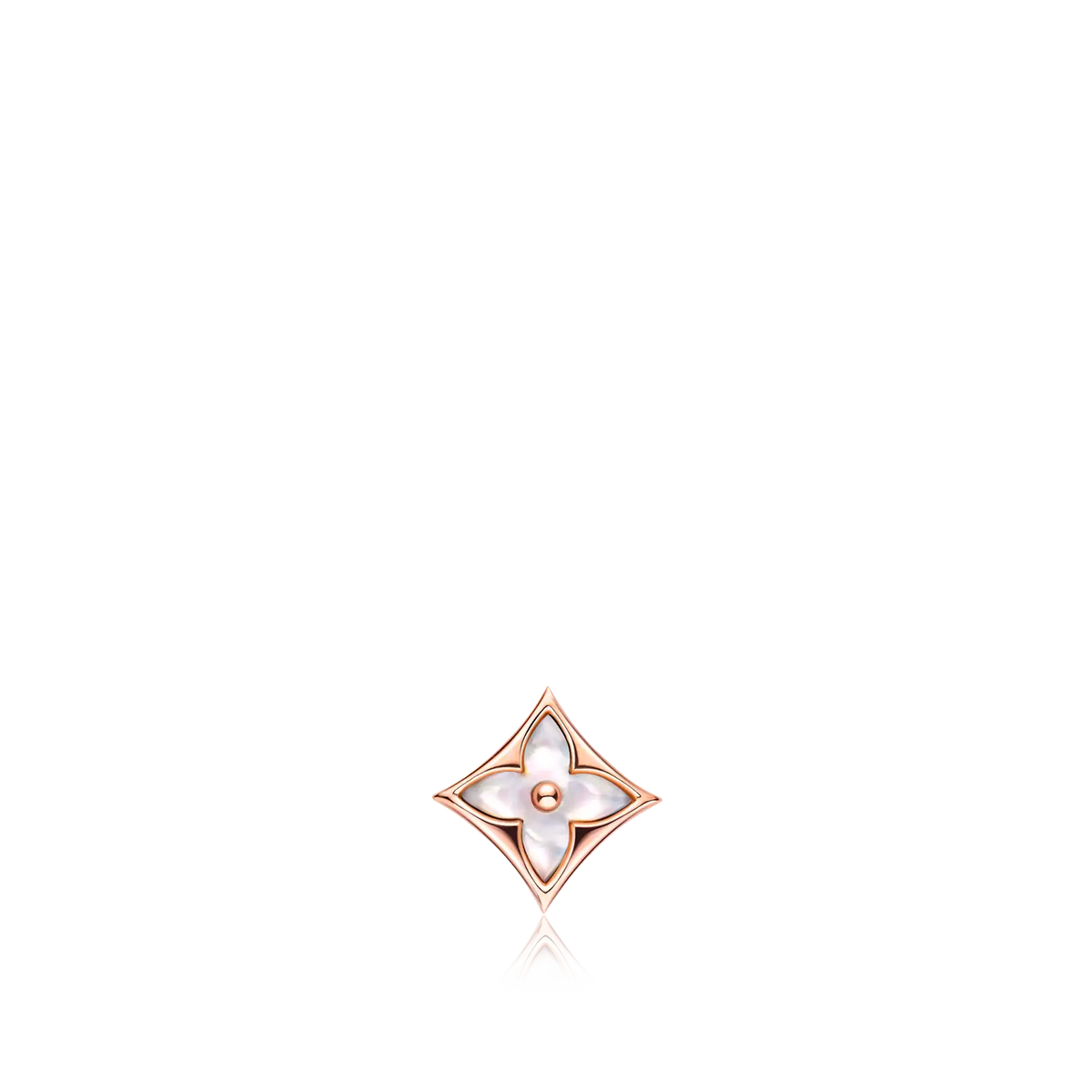 Rose Gold and White Mother-of-Pearl Earring S624132
