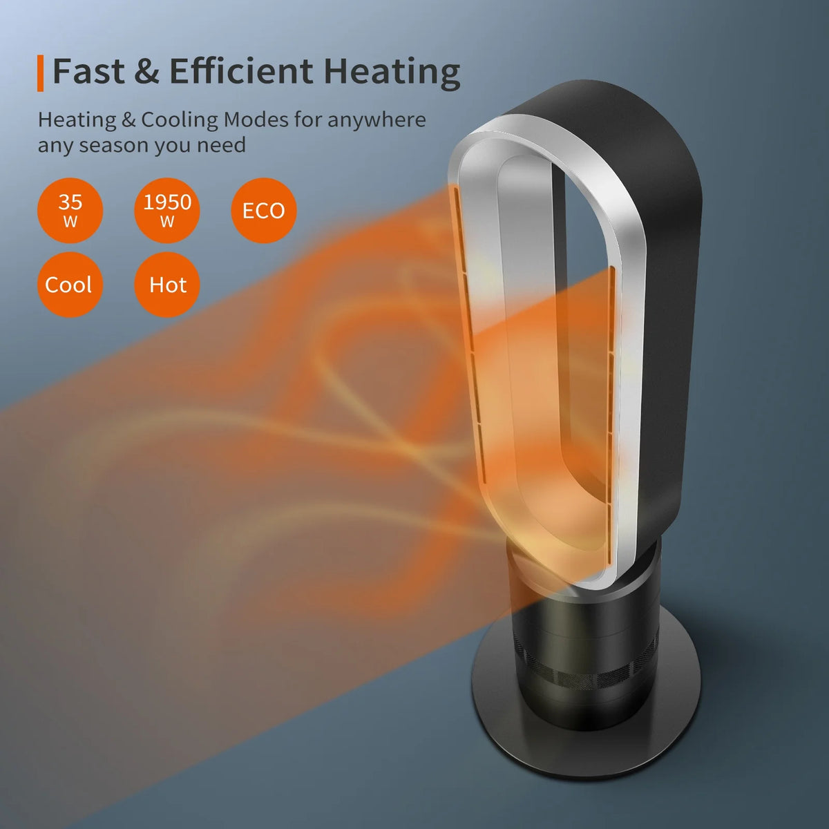 32 inch 10 Speeds Tower Heater and Cooling Fan Q525706
