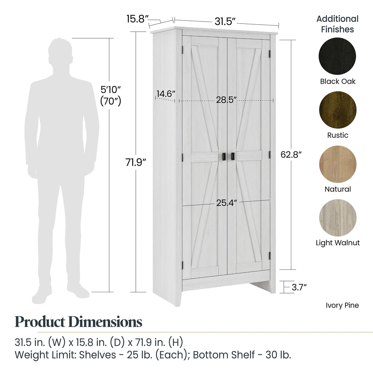 31.5" Wide Storage Cabinet H15851