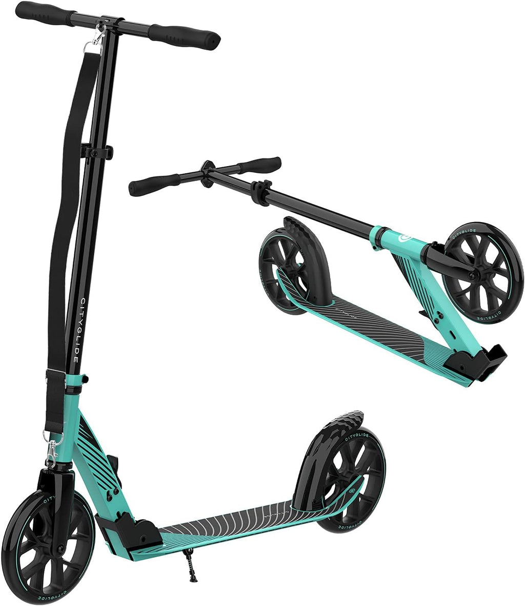 Foldable Lightweight Adult Kick Scooter with Carry Strap and Kickstand Q201