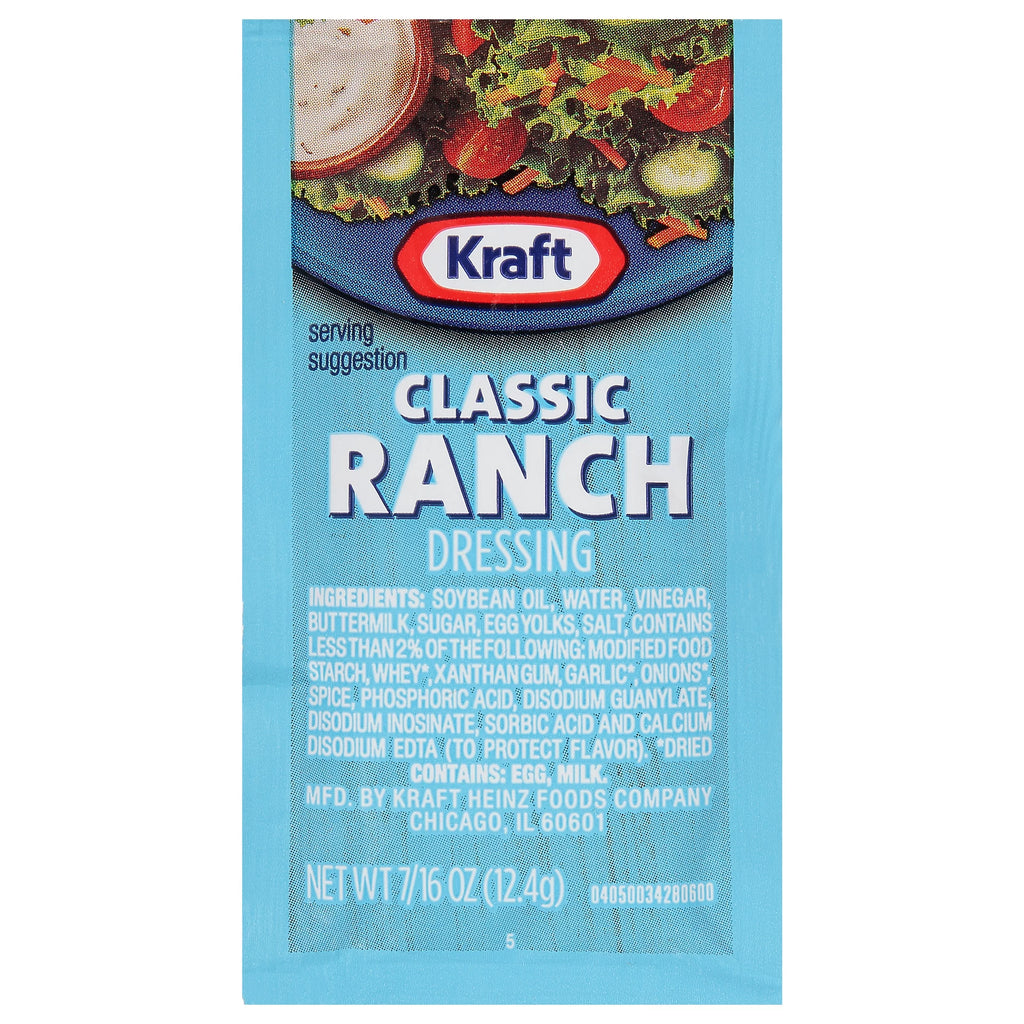 0.44 oz. Ranch Salad Dressing Packets, 200 per case V72401