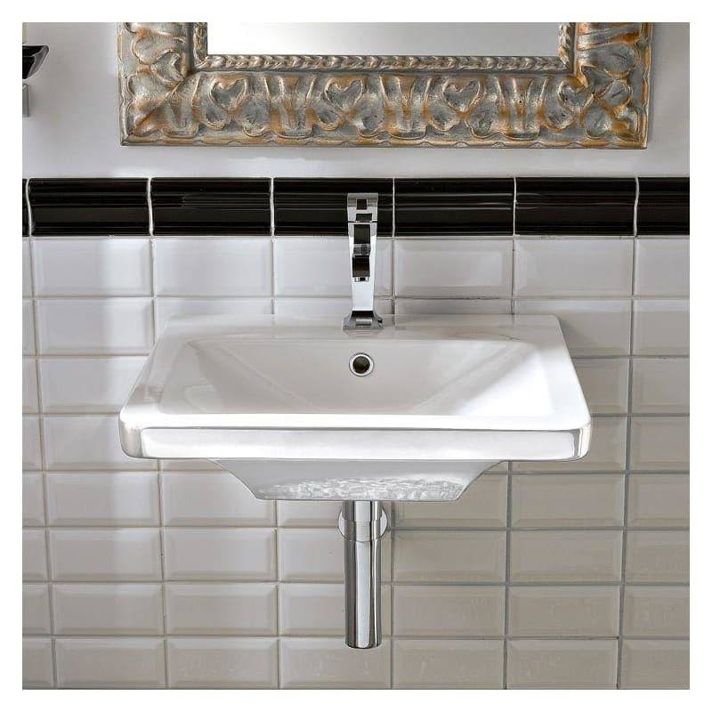 Ceramic Wall Mounted Bathroom Sink P42787