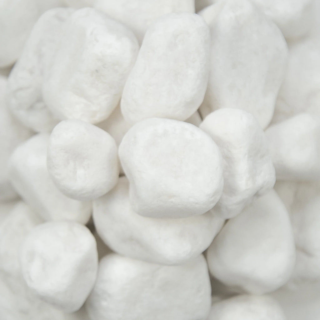 White Marble Bagged Pebbles P748