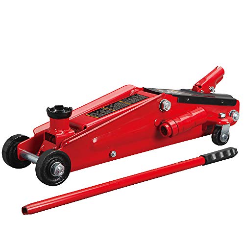 Hydraulic Trolley Floor Jack with Extra Saddle 3 Ton Red P878893