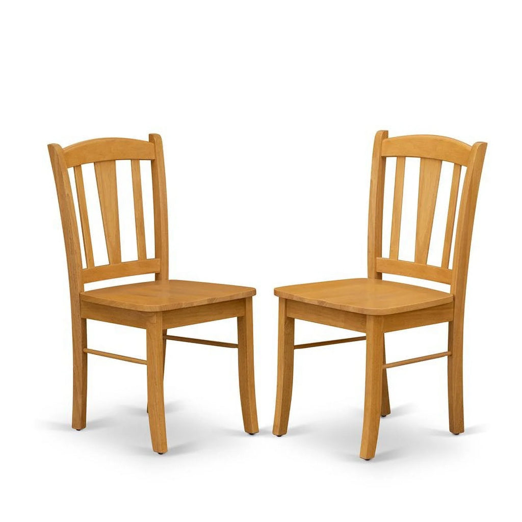 5-piece Oak Wood Dining Table and Chairs S8579