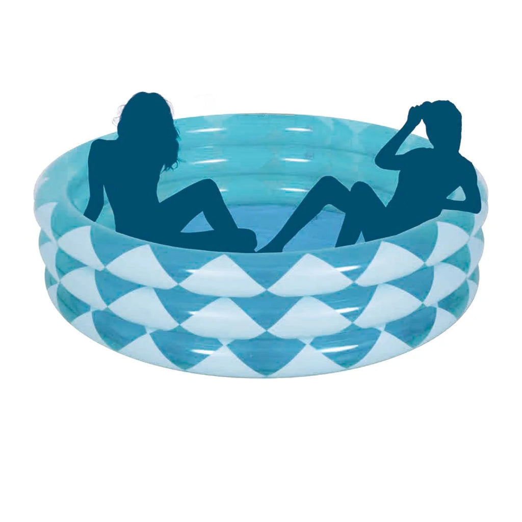 Blue Soft-Sided Round Inflatable Kiddie Pool Q794129
