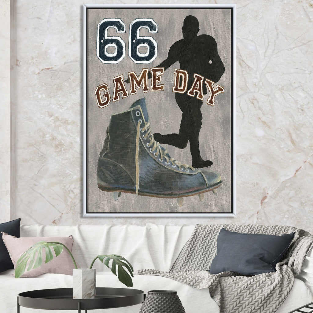 Vintage Sport Framed Canvas - Black - 34 in. Wide x 44 in. High P991