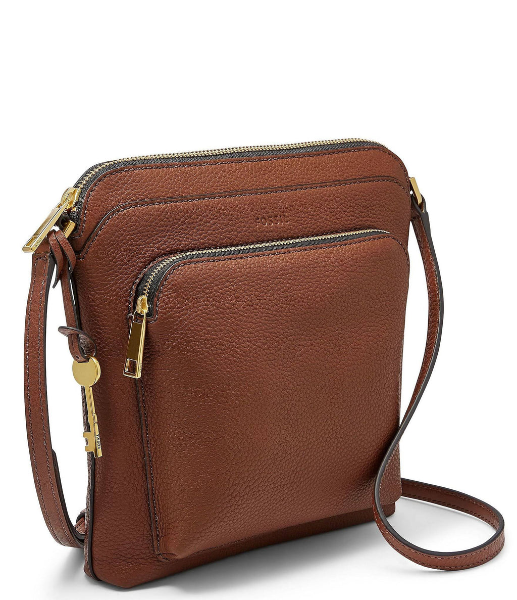 Black Leather Crossbody U360