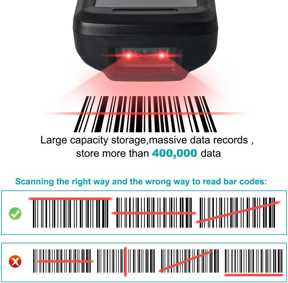 Wireless 1D Portable Inventory Scanner with TFT Color LCD Screen H1890
