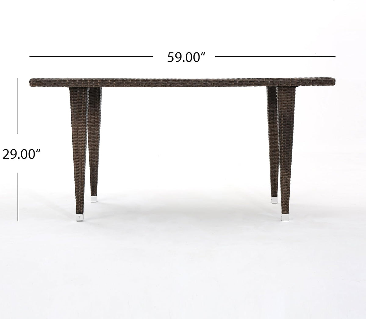 Outdoor Rectangular Wicker Dining Table M3166