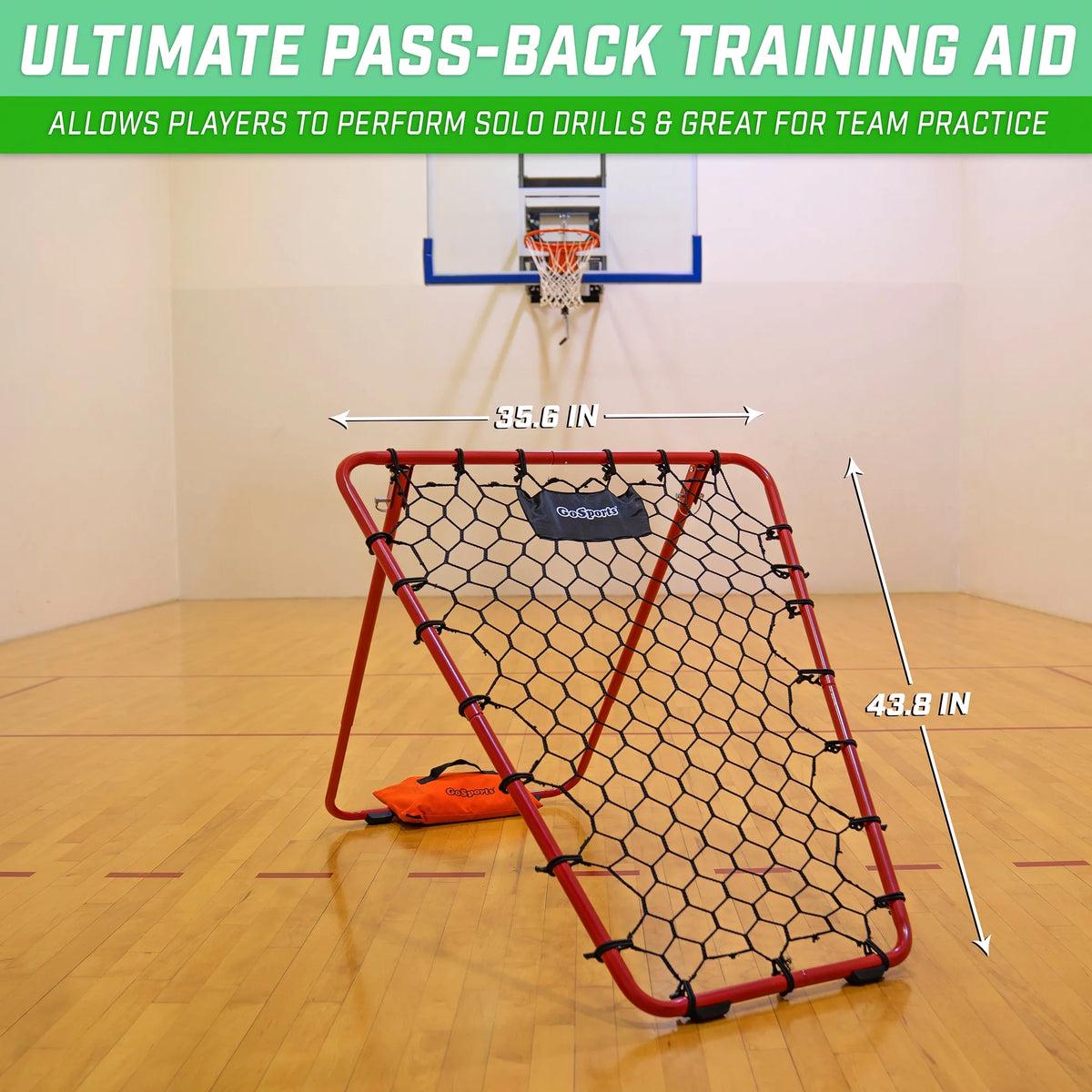 Basketball Rebounder with Adjustable Frame F573977