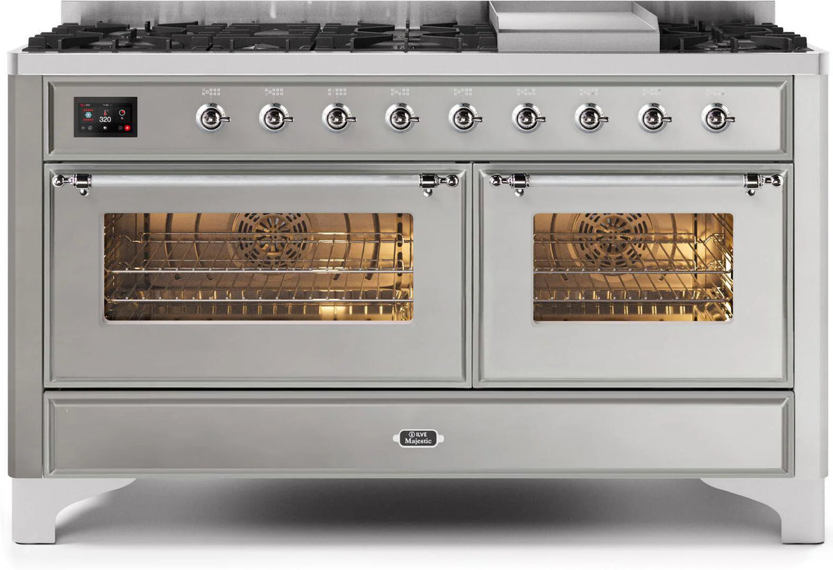 60 Dual Fuel Propane Gas Range in Stainless Steel B630556