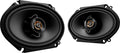 Black 6" x 8" 2-Way Car Speakers (Pair) J172