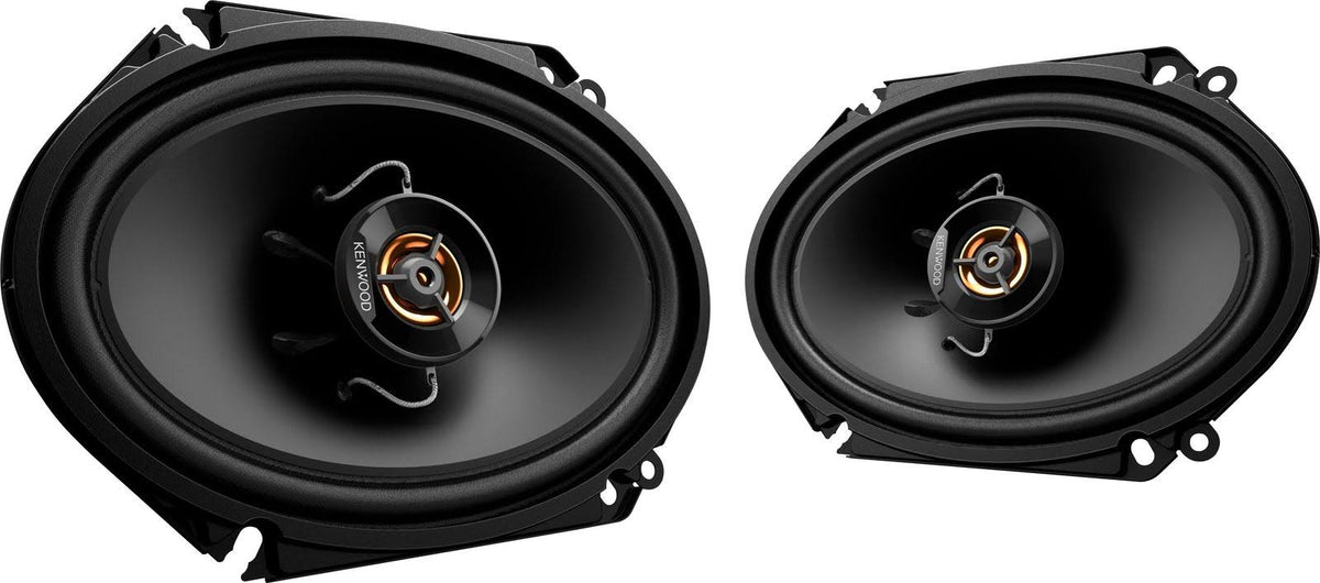 Black 6" x 8" 2-Way Car Speakers (Pair) J172