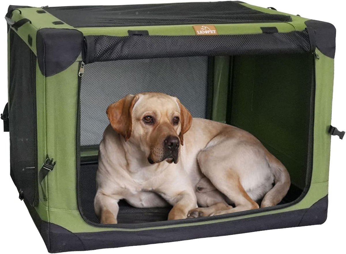 Portable Folding 4 Door Dog Crate Carrier N735