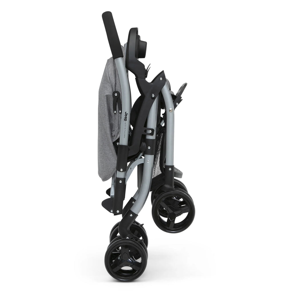 Grey Tweed Reversible Handle Stroller X138