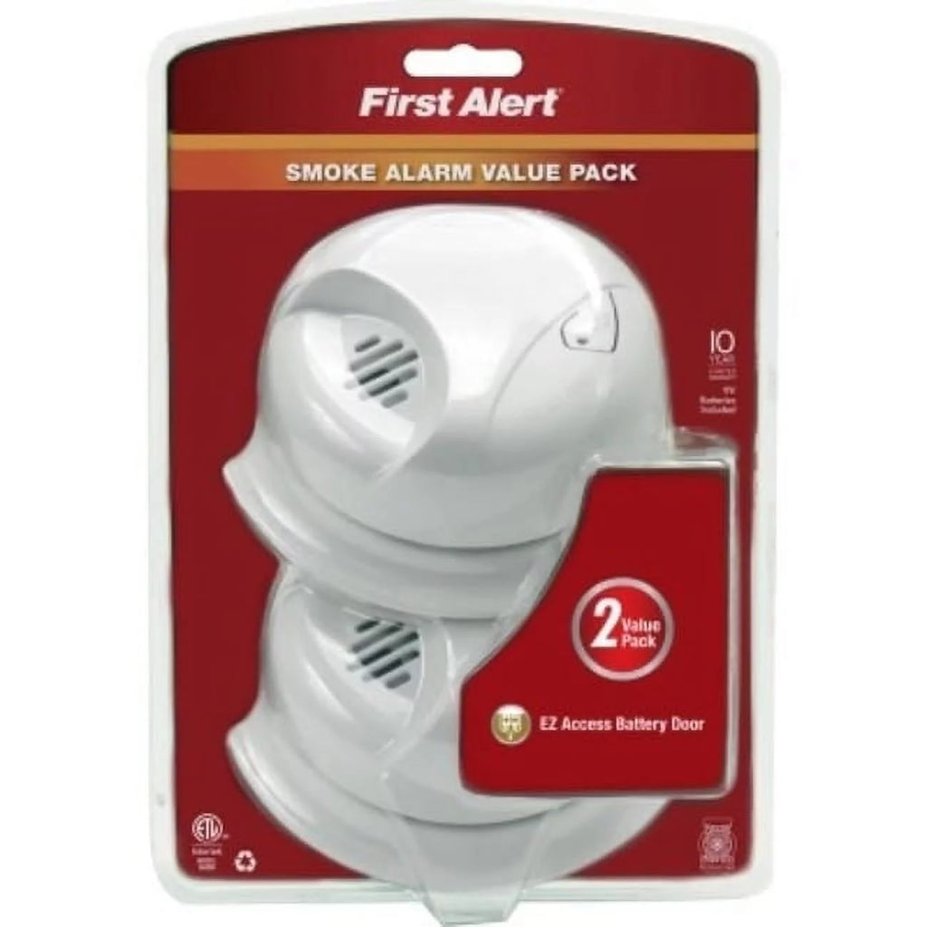 2 Pack Battery Operated Ionization Smoke Alarm V25187