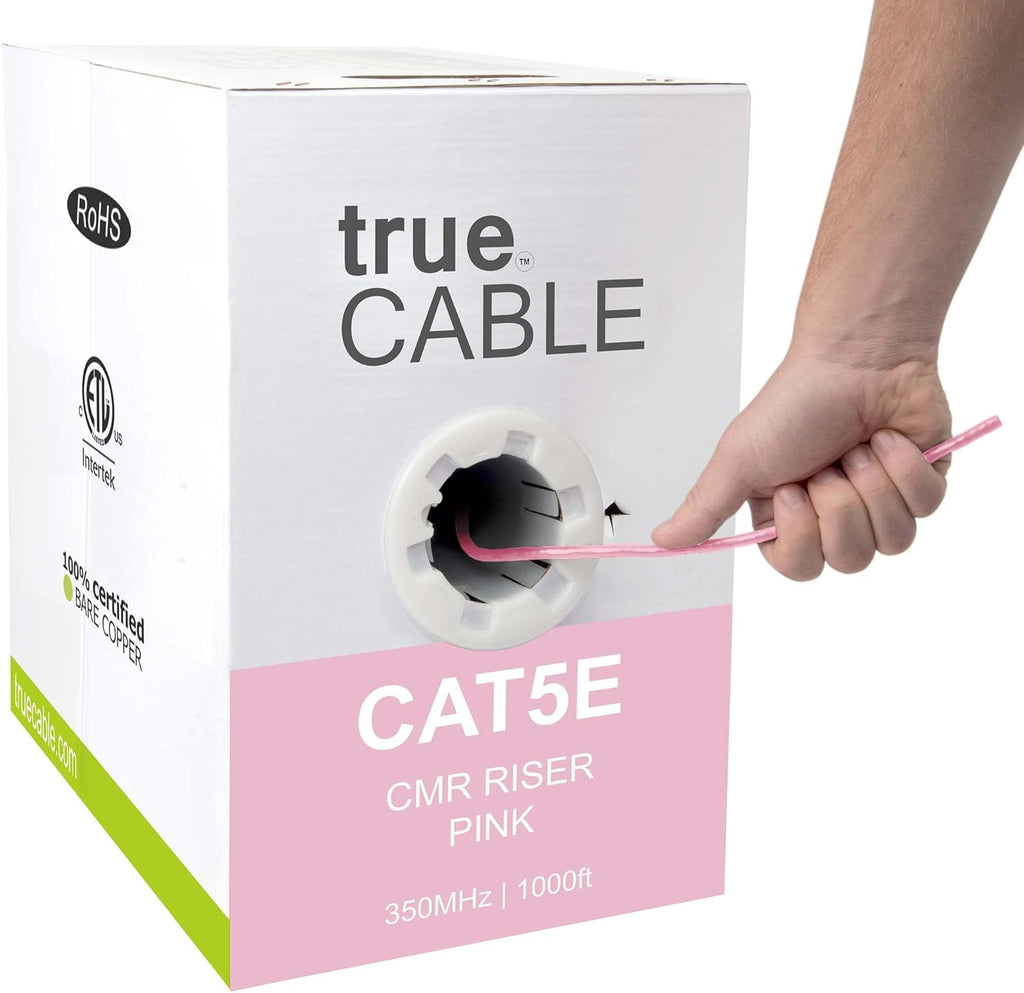 Green 1000ft Cat5e Riser UTP Bulk Ethernet Cable J583