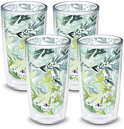 Green Blue Stripe Double Walled Insulated Tumbler 16oz S811305