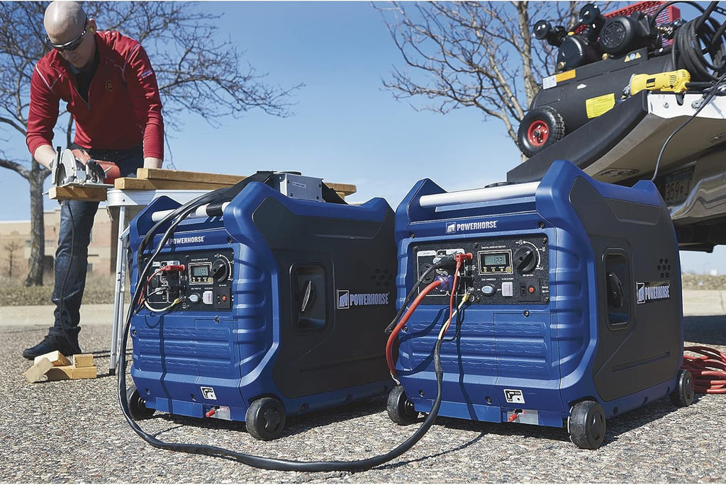 4500 Surge Watts 3500 Rated Watts Electric Start Inverter Generator Pack of 2 U741