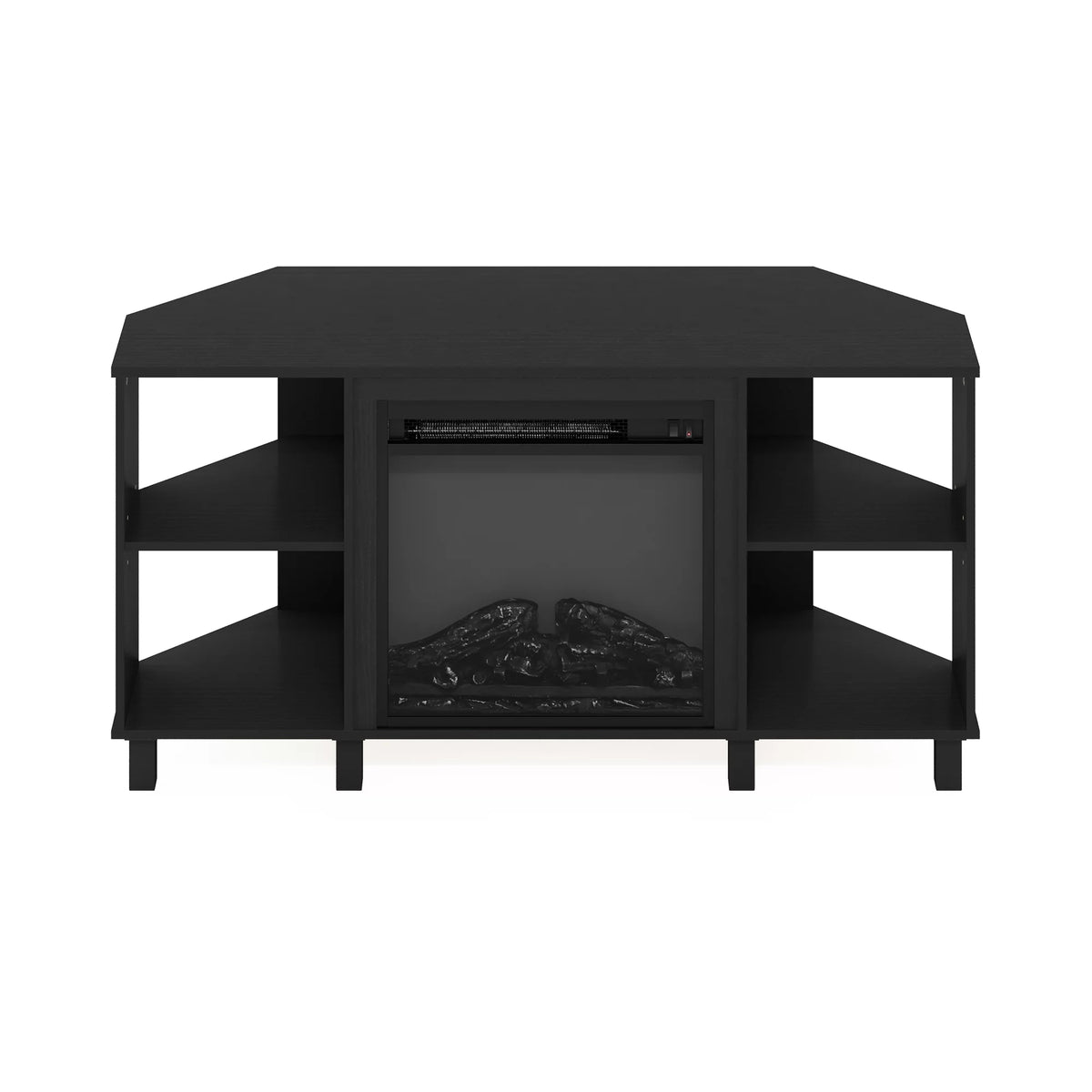 Corner Fireplace TV Stand with Metal Leg for TV up to 55 Inches K62712