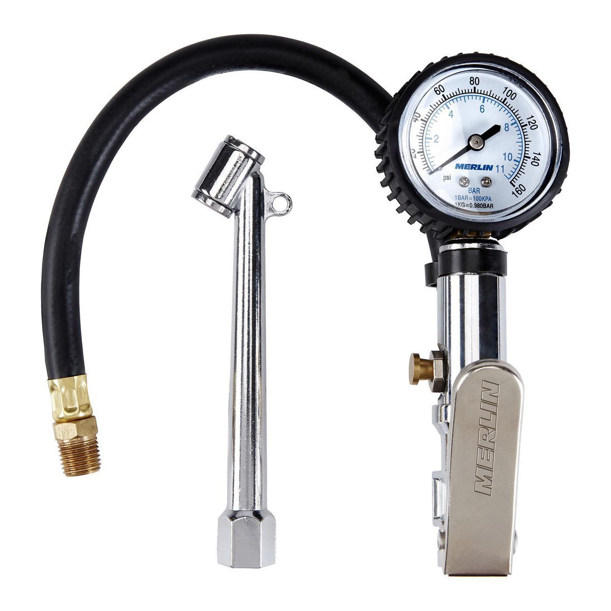 Dual-Head Air Chuck Inflator with Dial Gauge X8164